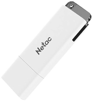 Флеш Диск Netac U185 128Gb  USB2.0 с колпачком пластиковая белая