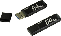Флеш Диск Netac U351 64Gb NT03U351N-064G-30BK USB3.0 чёрная