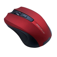 Мышь беспроводная Jet.A Comfort OM-U60G красная Soft touch, 5 кнопок,(800/1200/1600dpi, USB)