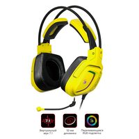 Наушники с микрофоном A4Tech Bloody G575 Punk желтый/черный 2м мониторные USB оголовье