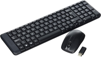 Набор клавиатура+мышь беспроводной Logitech MK220 черный (920-003169/920-003161)