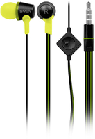Гарнитура для смартфонов SVEN SEB-190M Черно-зеленые, алюминиевый корпус, плоский кабель