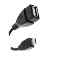 Кабель DeTech USB 2.0 (ОTG) AF/Mini-B 0,1м