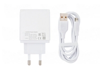 СЗУ VIXION H2 (1-USB QC 3.0/2-USB 2.4A) + micro USB кабель 1м (белый)