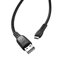 Кабель USB HOCO (S6) Sentinel LCD Type-C (1,2м) (черный)