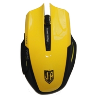 Мышь беспроводная Jet.A Comfort OM-U54G жёлтая (1200/1600/2000dpi, 5 кнопок, USB)