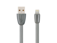 Кабель USB VIXION (K12i) для iPhone Lightning 8 pin (1м) силиконовый (серый)