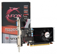 Видеокарта AFOX Radeon R5 220 1GB DDR3 64Bit DVI HDMI VGA LP Single Fan PCI-E 16x AFR5220-1024D3L5