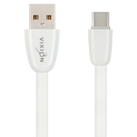 Кабель USB VIXION (K12c) Type-C (1м) силиконовый (белый)